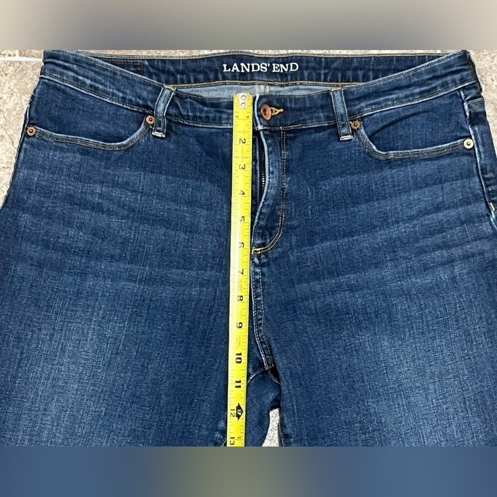 Lands End Women's Fit 2 Cotton Stretch Bootcut Jeans, Size 14 - Picture 8 of 10